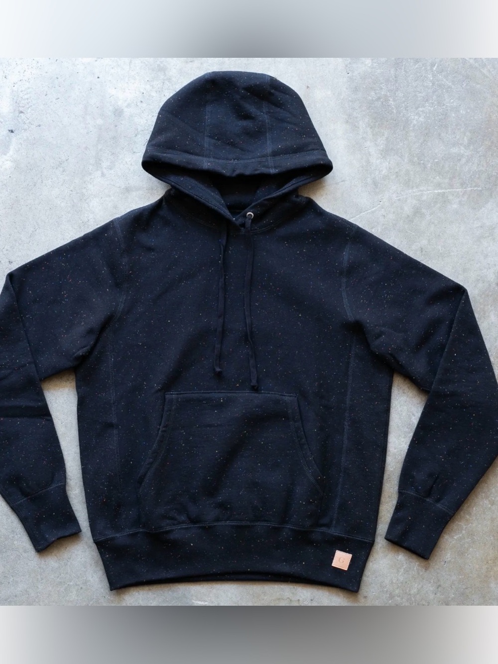 Gustin Vintage Heavyweight Pullover Hoodie in Cosmic Rainbow Nep Size L